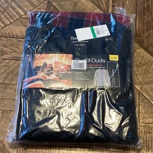 Cuddl Duds Black and Red Pajama Set